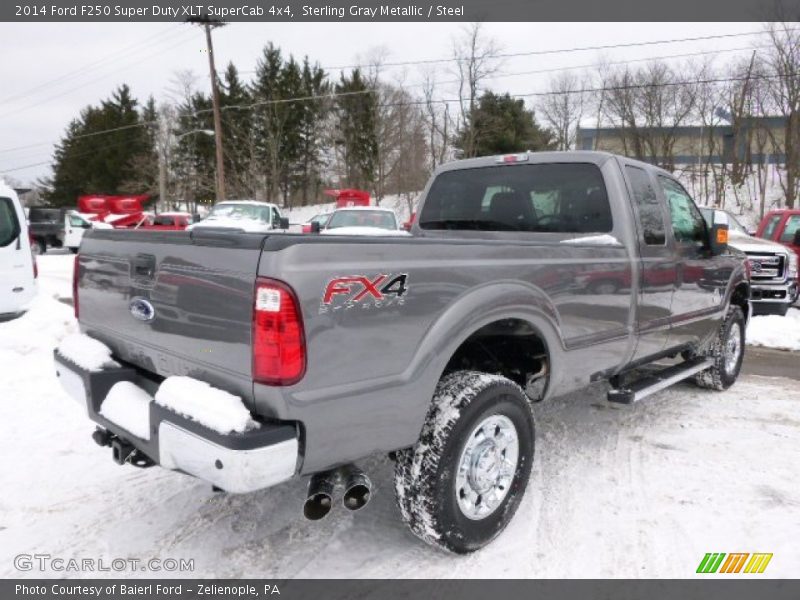 Sterling Gray Metallic / Steel 2014 Ford F250 Super Duty XLT SuperCab 4x4