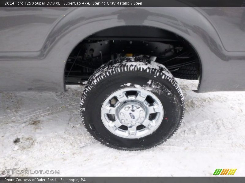 Sterling Gray Metallic / Steel 2014 Ford F250 Super Duty XLT SuperCab 4x4