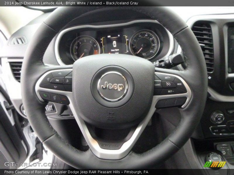 Bright White / Iceland - Black/Iceland Gray 2014 Jeep Cherokee Latitude 4x4