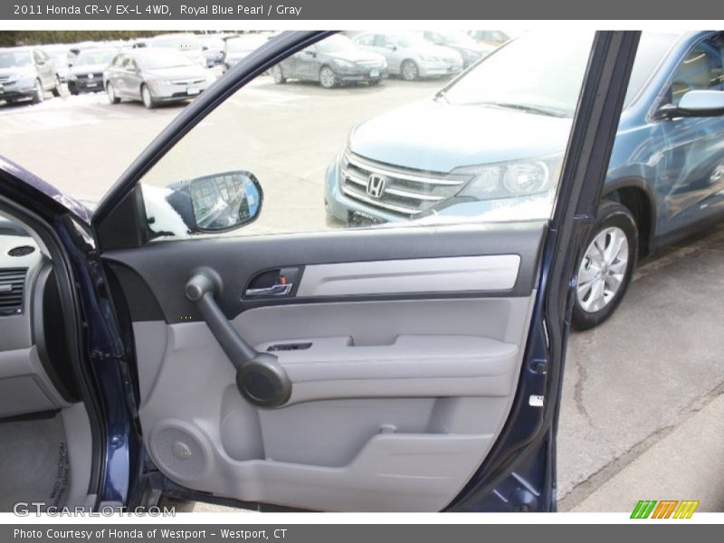 Royal Blue Pearl / Gray 2011 Honda CR-V EX-L 4WD