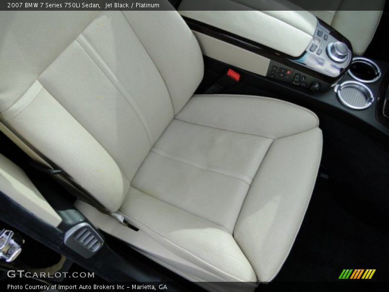 Jet Black / Platinum 2007 BMW 7 Series 750Li Sedan