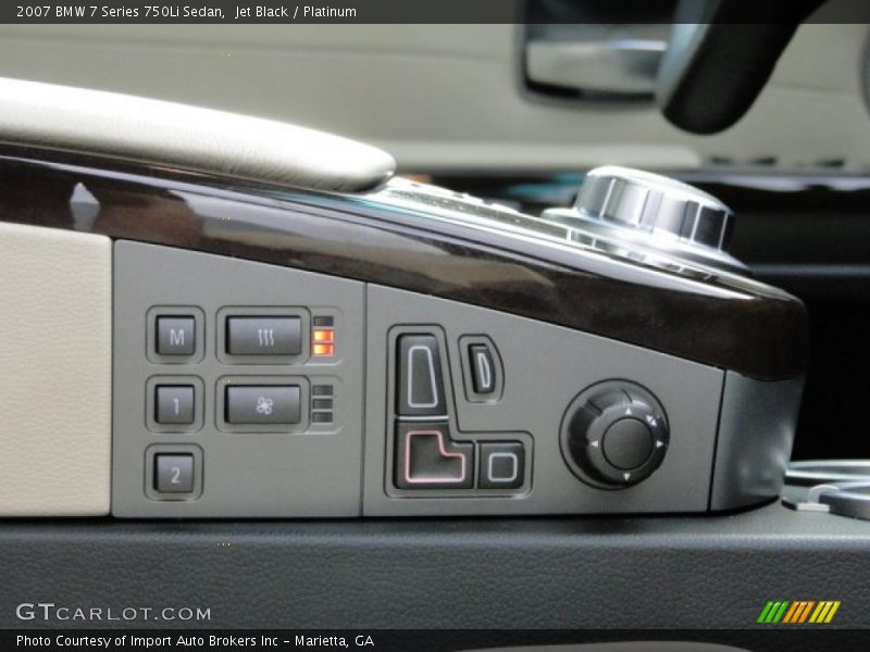 Jet Black / Platinum 2007 BMW 7 Series 750Li Sedan