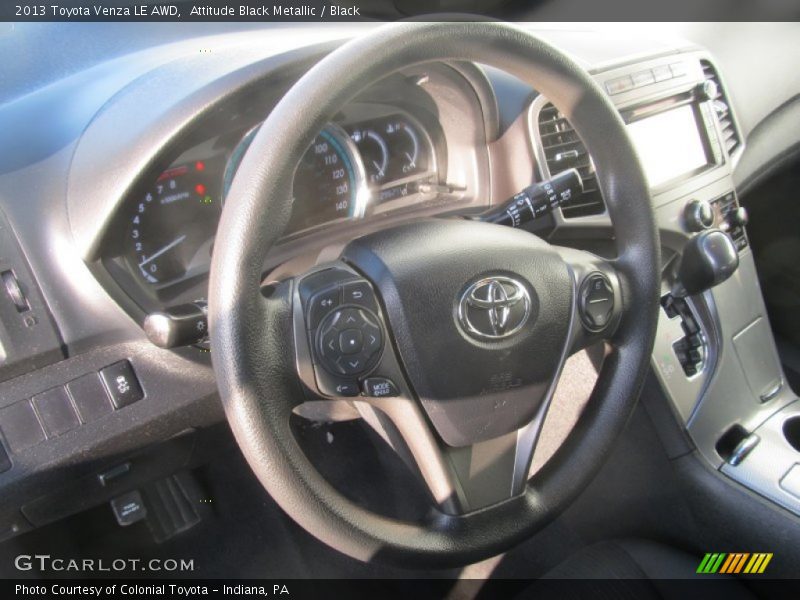 Attitude Black Metallic / Black 2013 Toyota Venza LE AWD