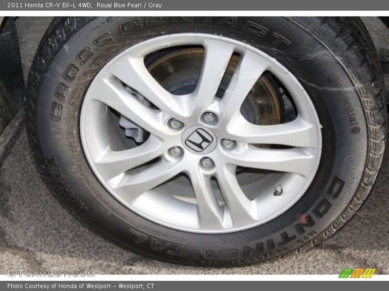 Royal Blue Pearl / Gray 2011 Honda CR-V EX-L 4WD