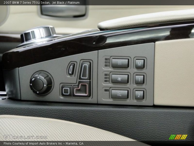 Jet Black / Platinum 2007 BMW 7 Series 750Li Sedan