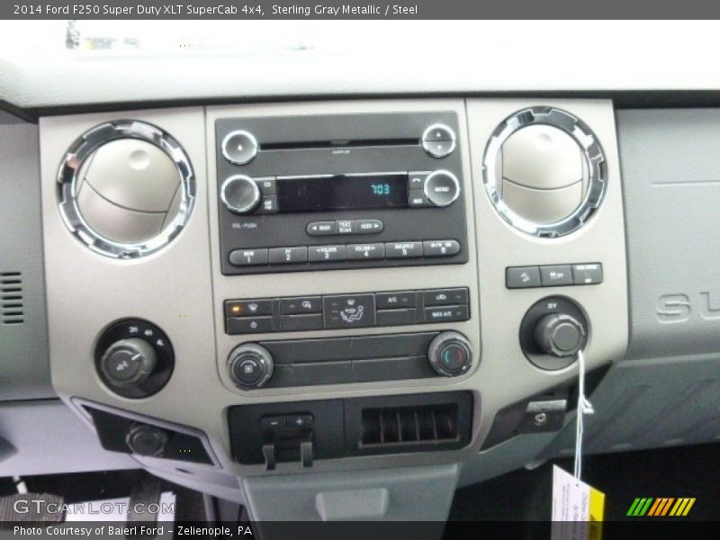 Sterling Gray Metallic / Steel 2014 Ford F250 Super Duty XLT SuperCab 4x4