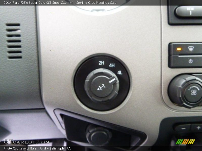 Sterling Gray Metallic / Steel 2014 Ford F250 Super Duty XLT SuperCab 4x4