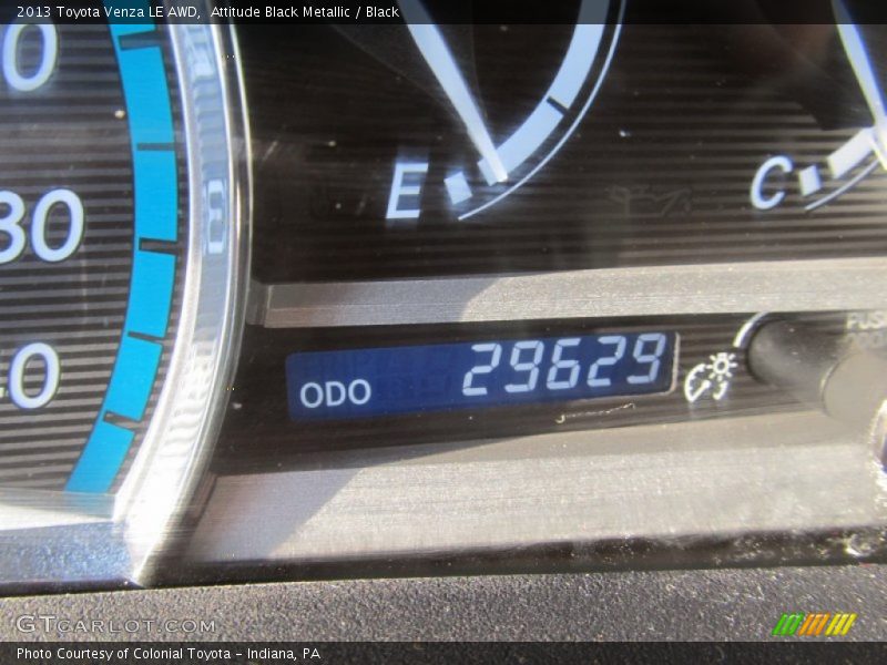 Attitude Black Metallic / Black 2013 Toyota Venza LE AWD