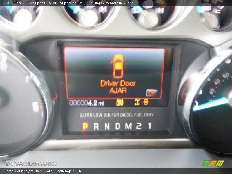 Sterling Gray Metallic / Steel 2014 Ford F250 Super Duty XLT SuperCab 4x4