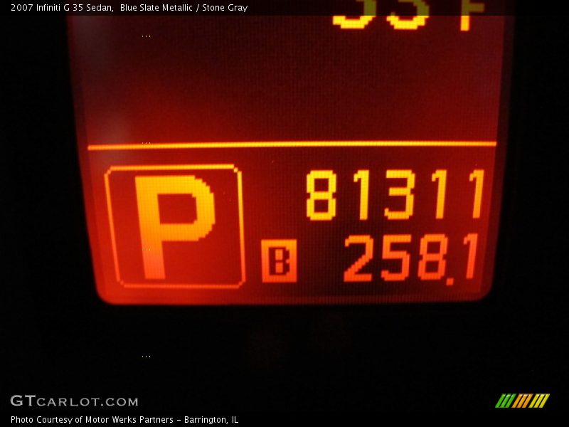 Blue Slate Metallic / Stone Gray 2007 Infiniti G 35 Sedan