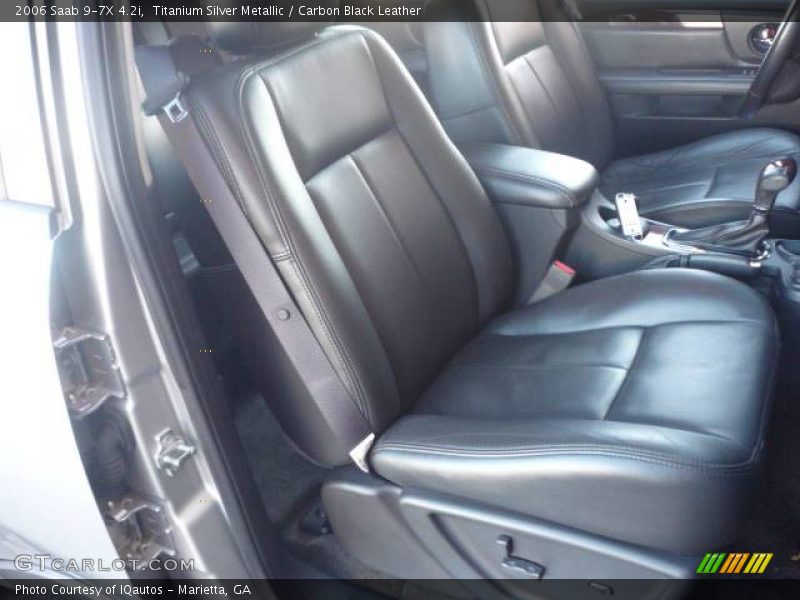 Titanium Silver Metallic / Carbon Black Leather 2006 Saab 9-7X 4.2i