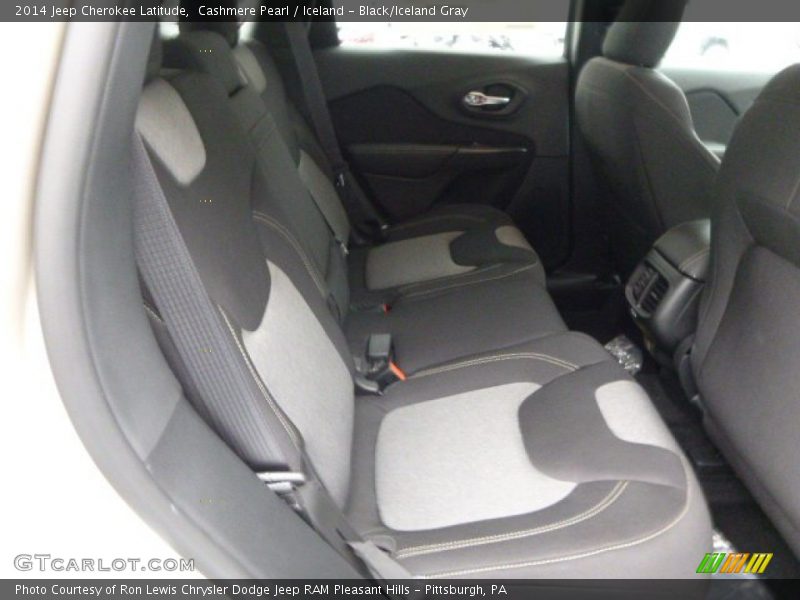 Cashmere Pearl / Iceland - Black/Iceland Gray 2014 Jeep Cherokee Latitude