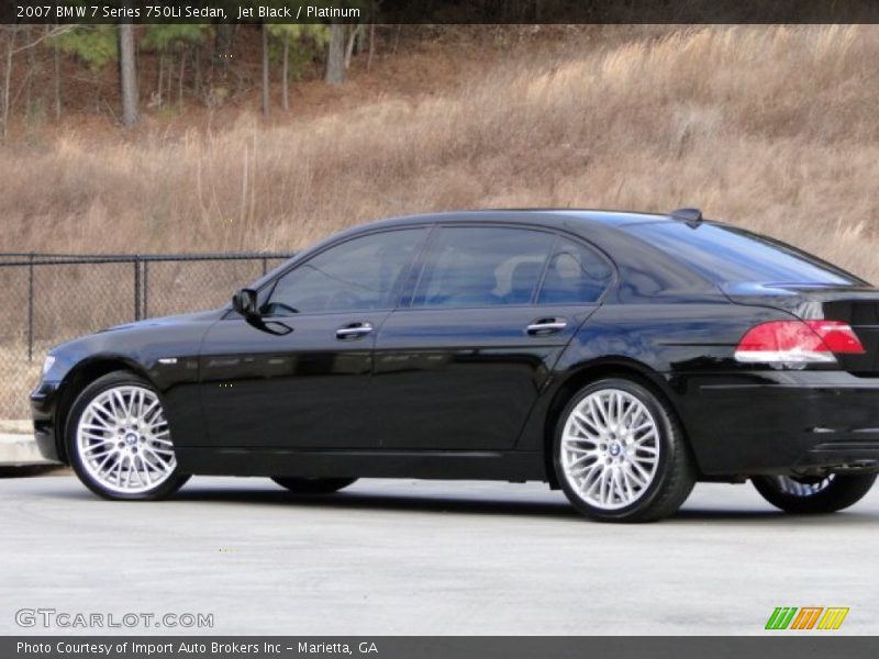 Jet Black / Platinum 2007 BMW 7 Series 750Li Sedan