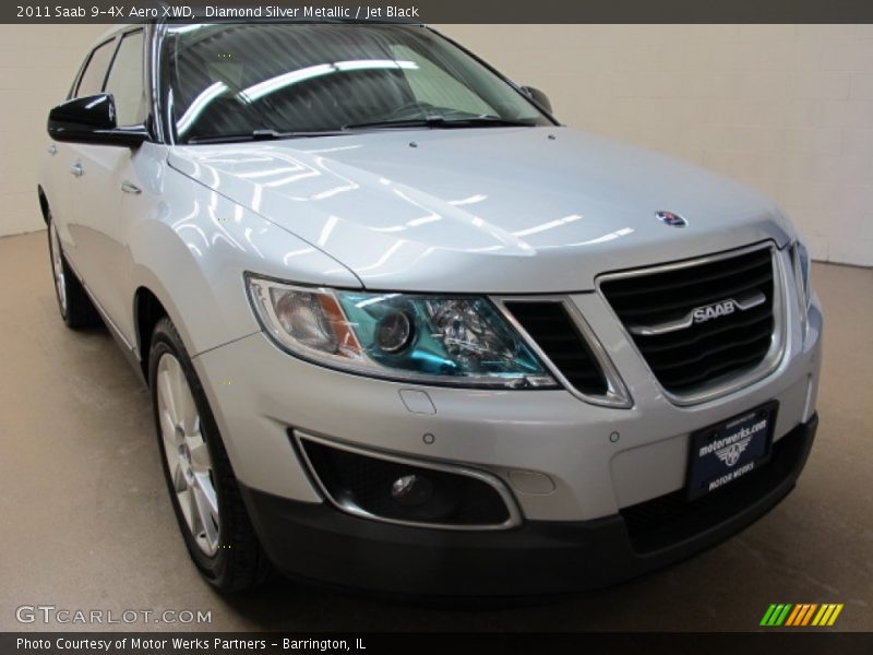 Diamond Silver Metallic / Jet Black 2011 Saab 9-4X Aero XWD