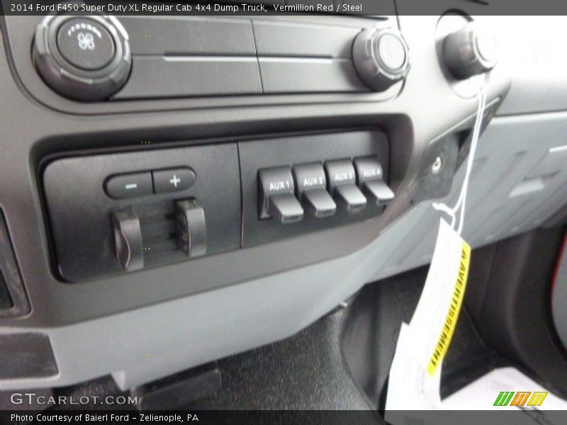 Vermillion Red / Steel 2014 Ford F450 Super Duty XL Regular Cab 4x4 Dump Truck