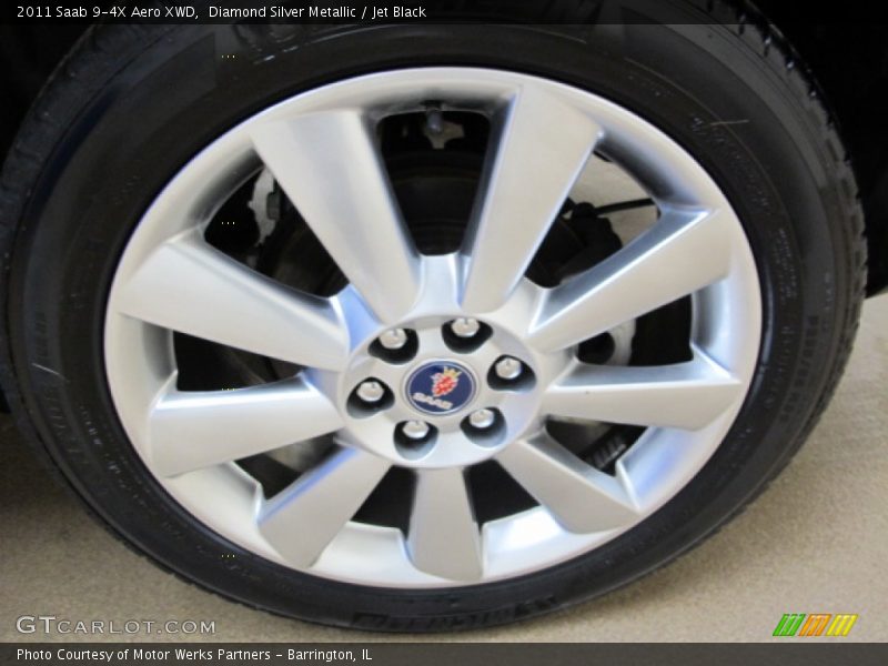 Diamond Silver Metallic / Jet Black 2011 Saab 9-4X Aero XWD