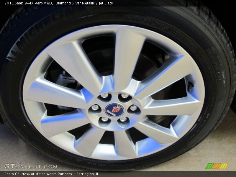 Diamond Silver Metallic / Jet Black 2011 Saab 9-4X Aero XWD