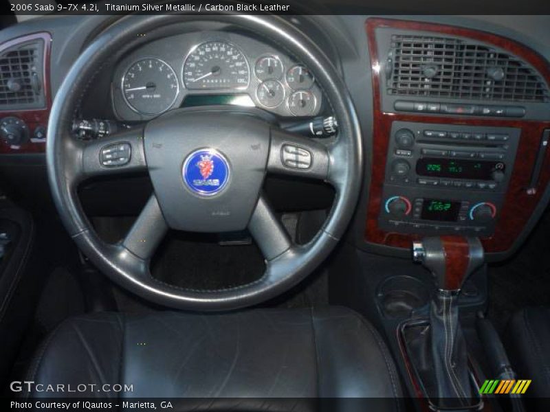Titanium Silver Metallic / Carbon Black Leather 2006 Saab 9-7X 4.2i