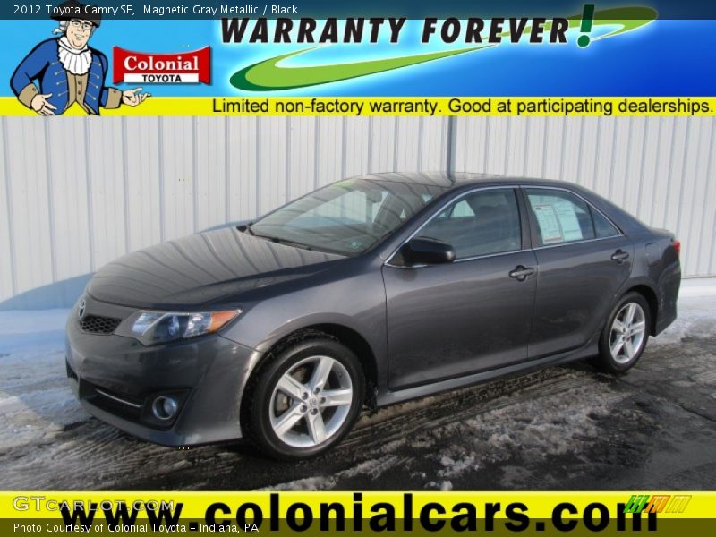 Magnetic Gray Metallic / Black 2012 Toyota Camry SE