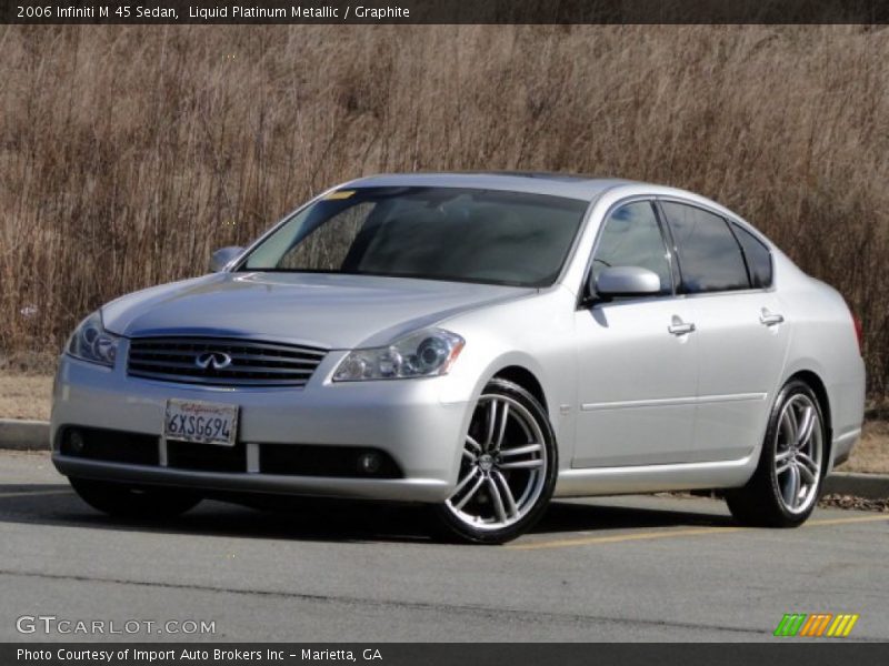 Liquid Platinum Metallic / Graphite 2006 Infiniti M 45 Sedan
