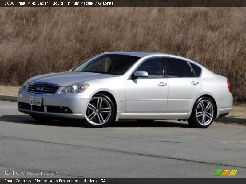 Liquid Platinum Metallic / Graphite 2006 Infiniti M 45 Sedan