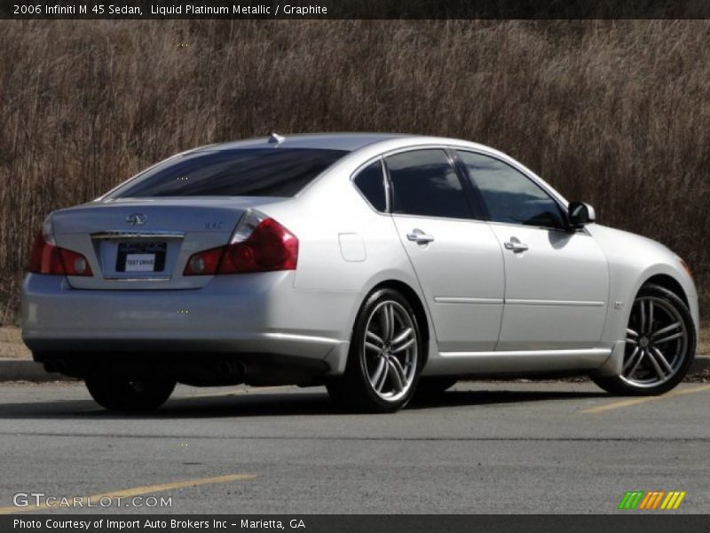 Liquid Platinum Metallic / Graphite 2006 Infiniti M 45 Sedan