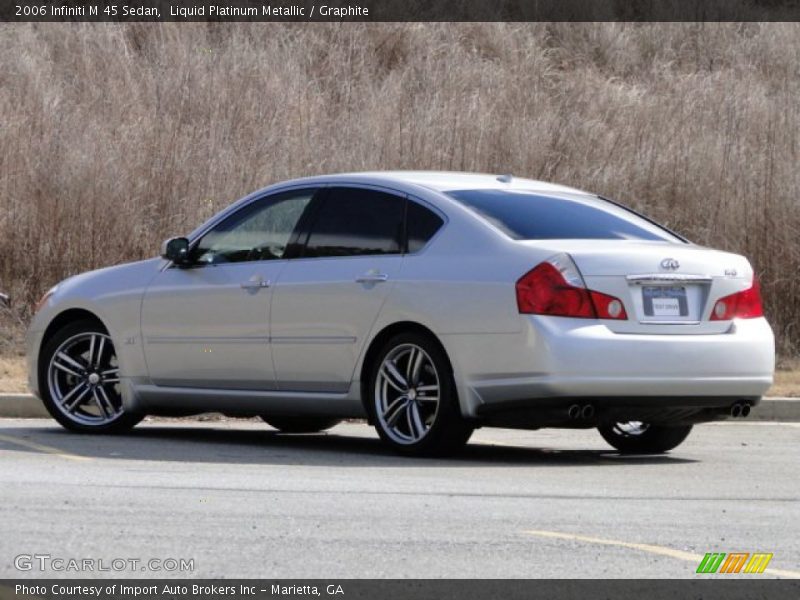 Liquid Platinum Metallic / Graphite 2006 Infiniti M 45 Sedan