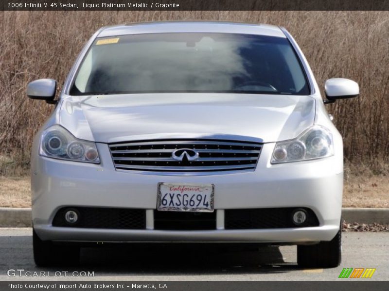 Liquid Platinum Metallic / Graphite 2006 Infiniti M 45 Sedan