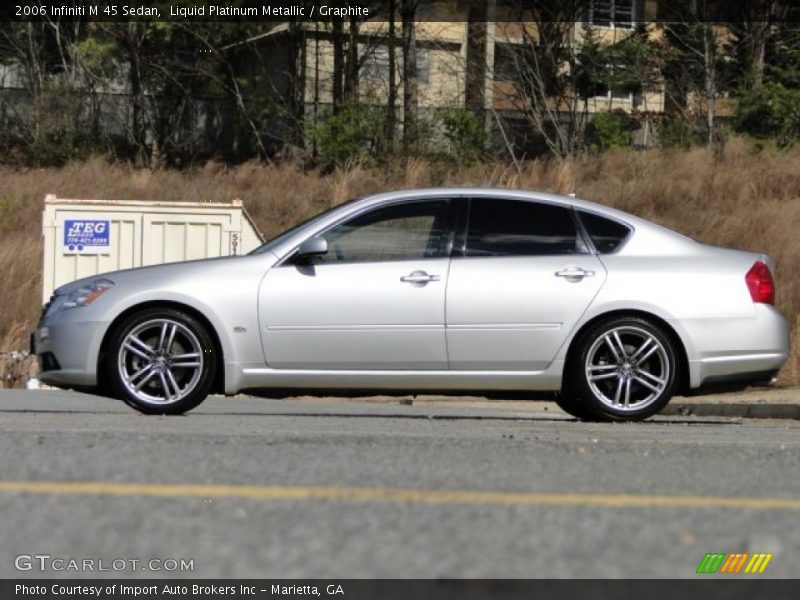 Liquid Platinum Metallic / Graphite 2006 Infiniti M 45 Sedan