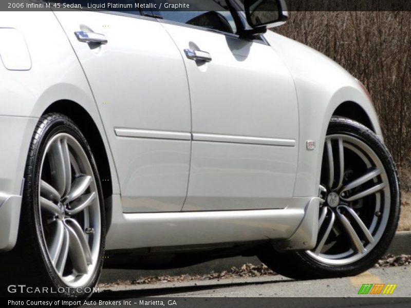 Liquid Platinum Metallic / Graphite 2006 Infiniti M 45 Sedan
