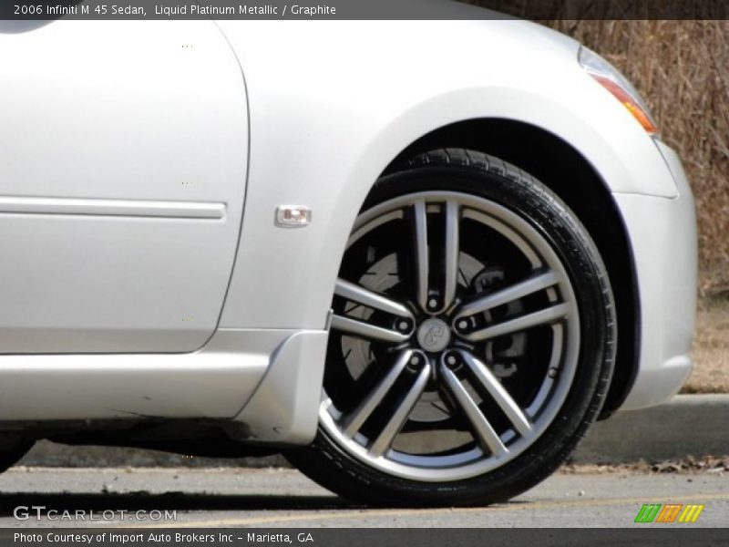 Liquid Platinum Metallic / Graphite 2006 Infiniti M 45 Sedan