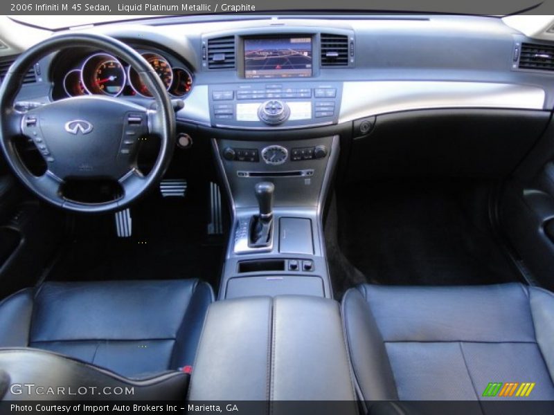 Liquid Platinum Metallic / Graphite 2006 Infiniti M 45 Sedan