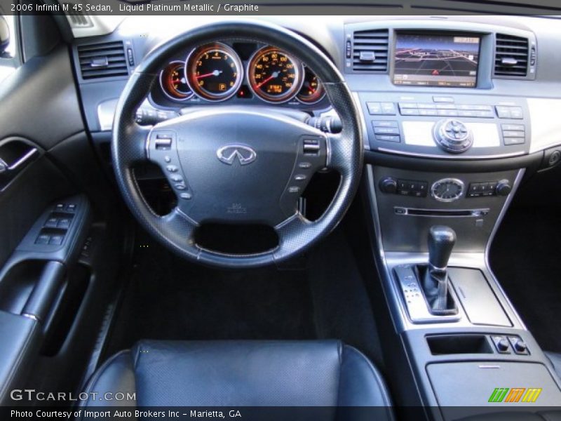 Liquid Platinum Metallic / Graphite 2006 Infiniti M 45 Sedan