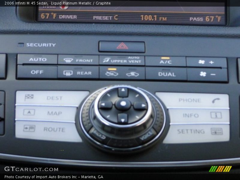 Liquid Platinum Metallic / Graphite 2006 Infiniti M 45 Sedan