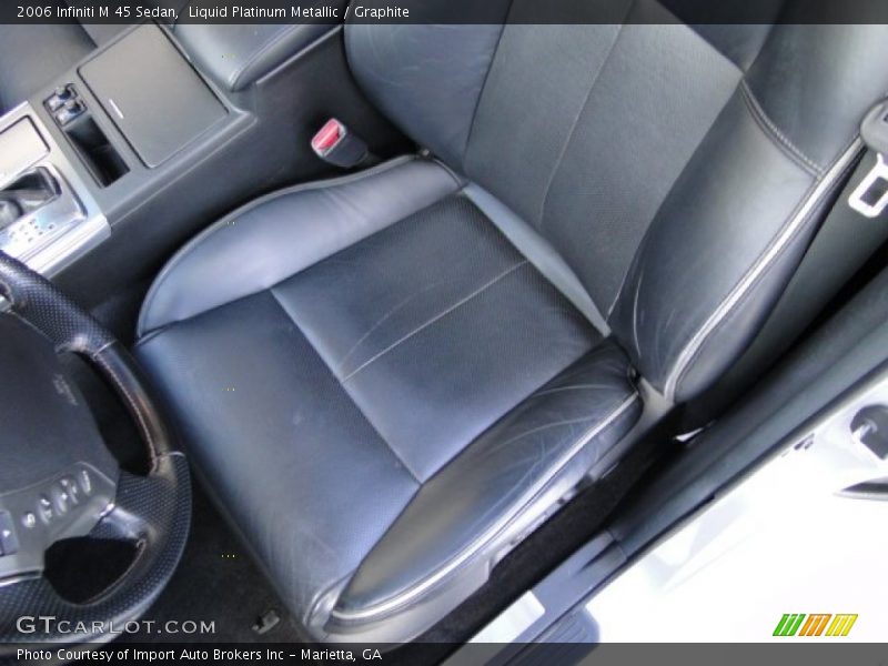 Liquid Platinum Metallic / Graphite 2006 Infiniti M 45 Sedan
