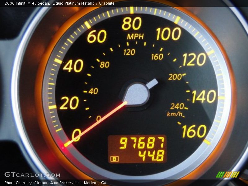 Liquid Platinum Metallic / Graphite 2006 Infiniti M 45 Sedan