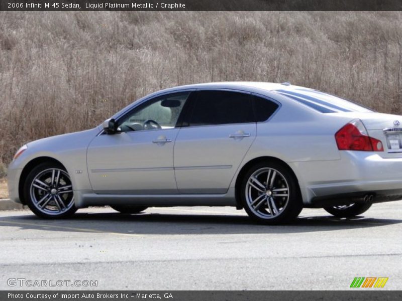 Liquid Platinum Metallic / Graphite 2006 Infiniti M 45 Sedan