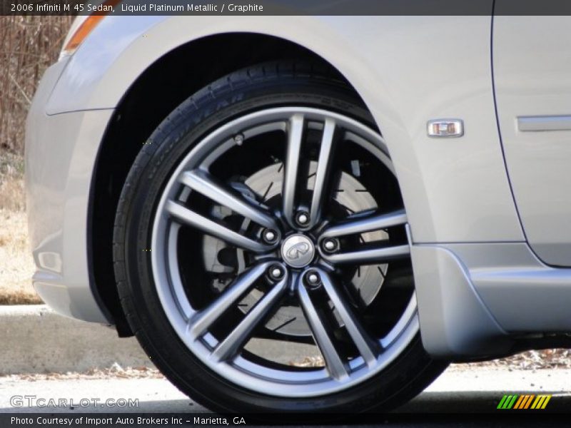 Liquid Platinum Metallic / Graphite 2006 Infiniti M 45 Sedan