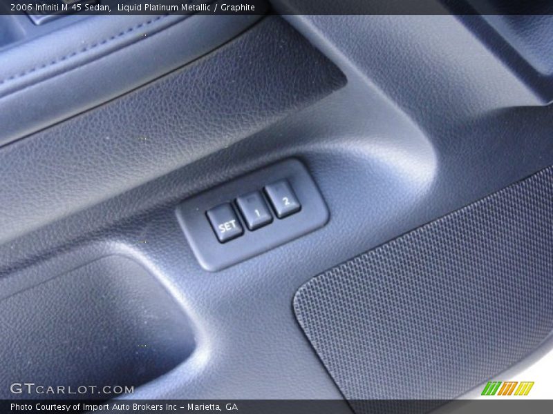 Liquid Platinum Metallic / Graphite 2006 Infiniti M 45 Sedan