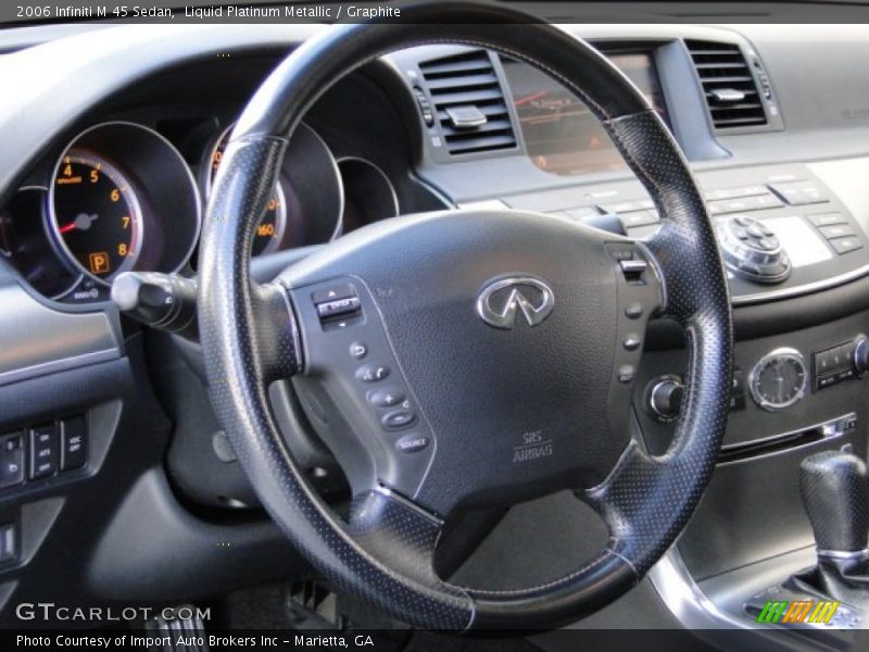 Liquid Platinum Metallic / Graphite 2006 Infiniti M 45 Sedan
