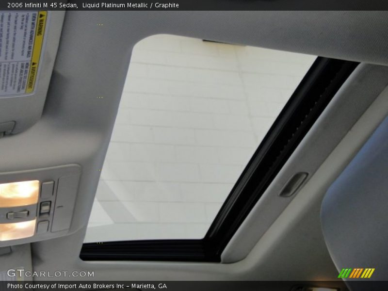 Liquid Platinum Metallic / Graphite 2006 Infiniti M 45 Sedan