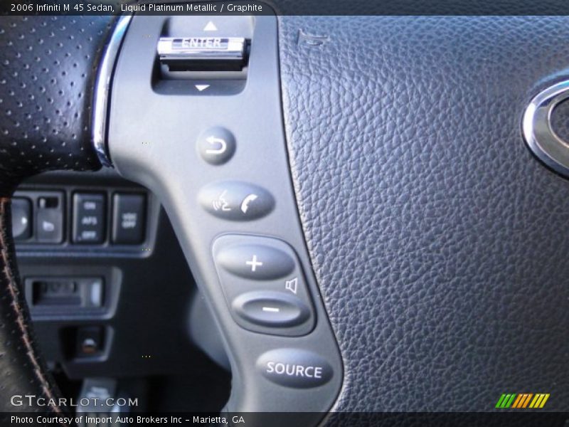 Liquid Platinum Metallic / Graphite 2006 Infiniti M 45 Sedan