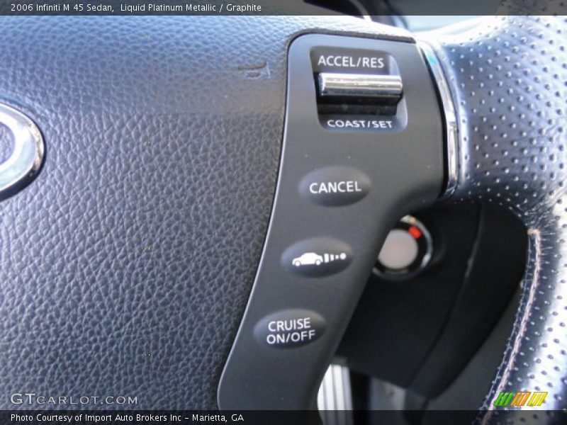 Liquid Platinum Metallic / Graphite 2006 Infiniti M 45 Sedan