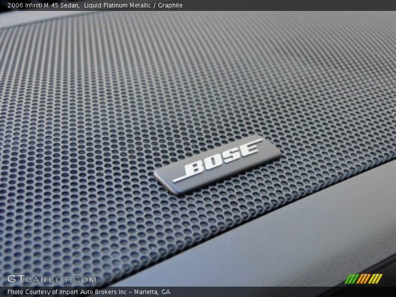 Liquid Platinum Metallic / Graphite 2006 Infiniti M 45 Sedan
