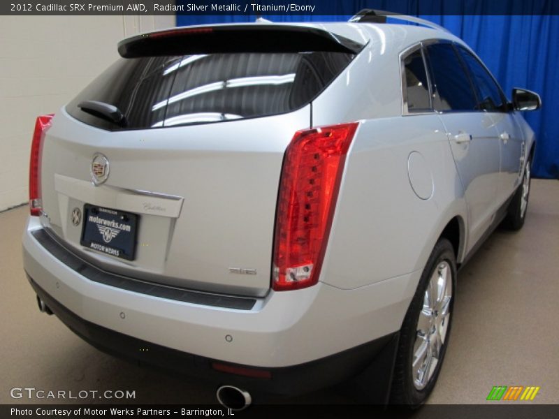 Radiant Silver Metallic / Titanium/Ebony 2012 Cadillac SRX Premium AWD