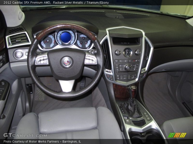 Radiant Silver Metallic / Titanium/Ebony 2012 Cadillac SRX Premium AWD