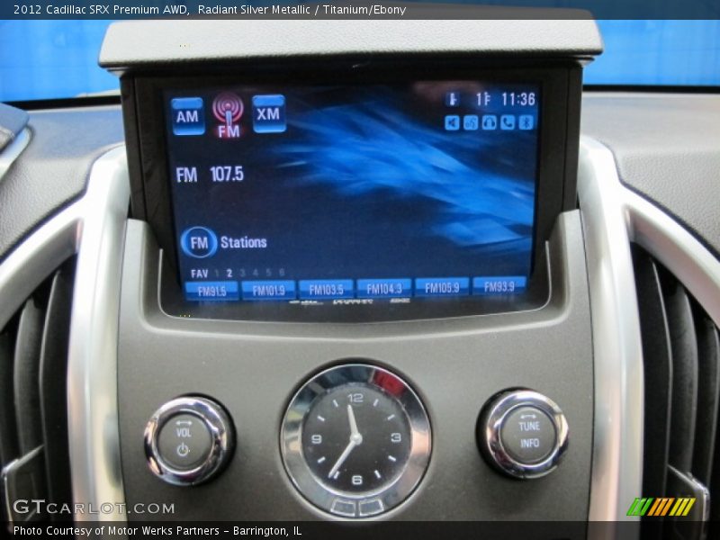 Radiant Silver Metallic / Titanium/Ebony 2012 Cadillac SRX Premium AWD