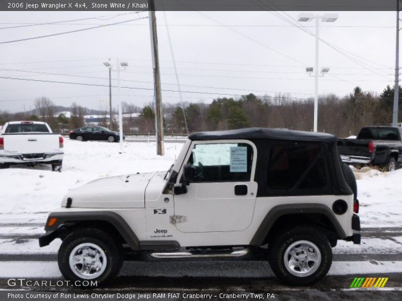 Stone White / Khaki 2006 Jeep Wrangler X 4x4