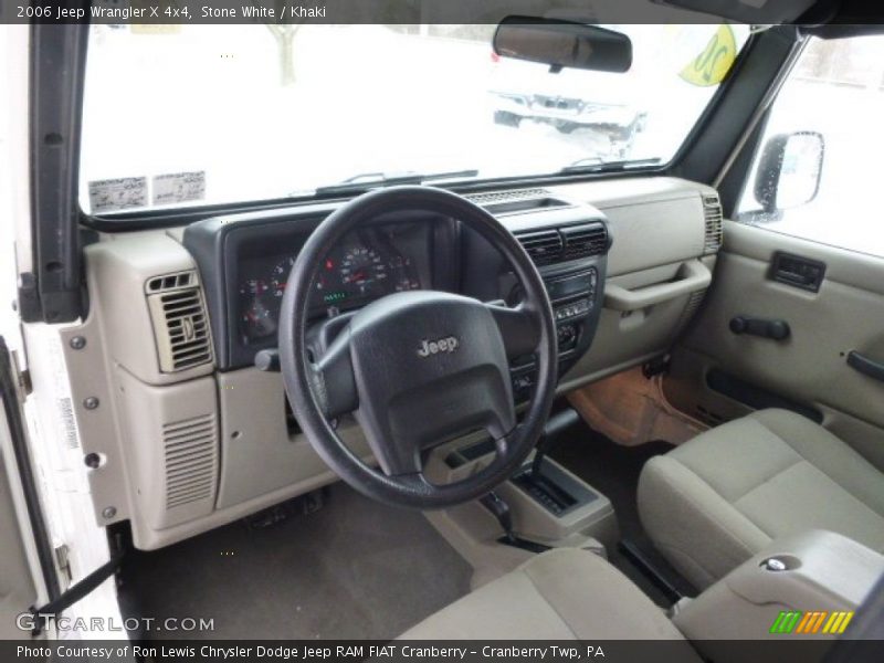 Stone White / Khaki 2006 Jeep Wrangler X 4x4