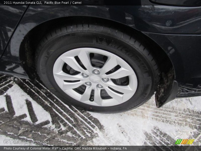 Pacific Blue Pearl / Camel 2011 Hyundai Sonata GLS